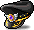 Orchid's Black Wing Hat