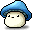Blue Mossy Mom Hat