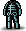 Blue Skull Overall