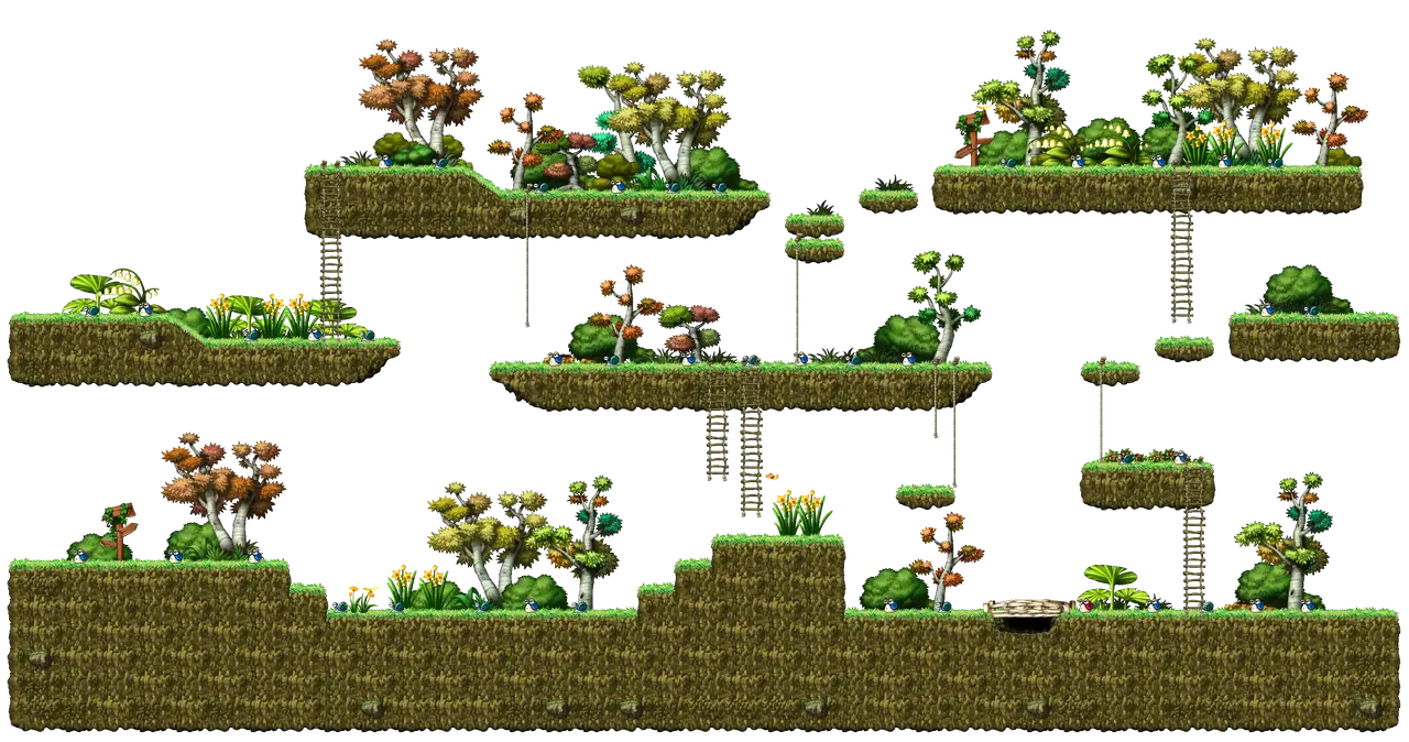 Snail Hunting Ground III in MapleStory Classic World: full map with platforms, ropes and monster spawns