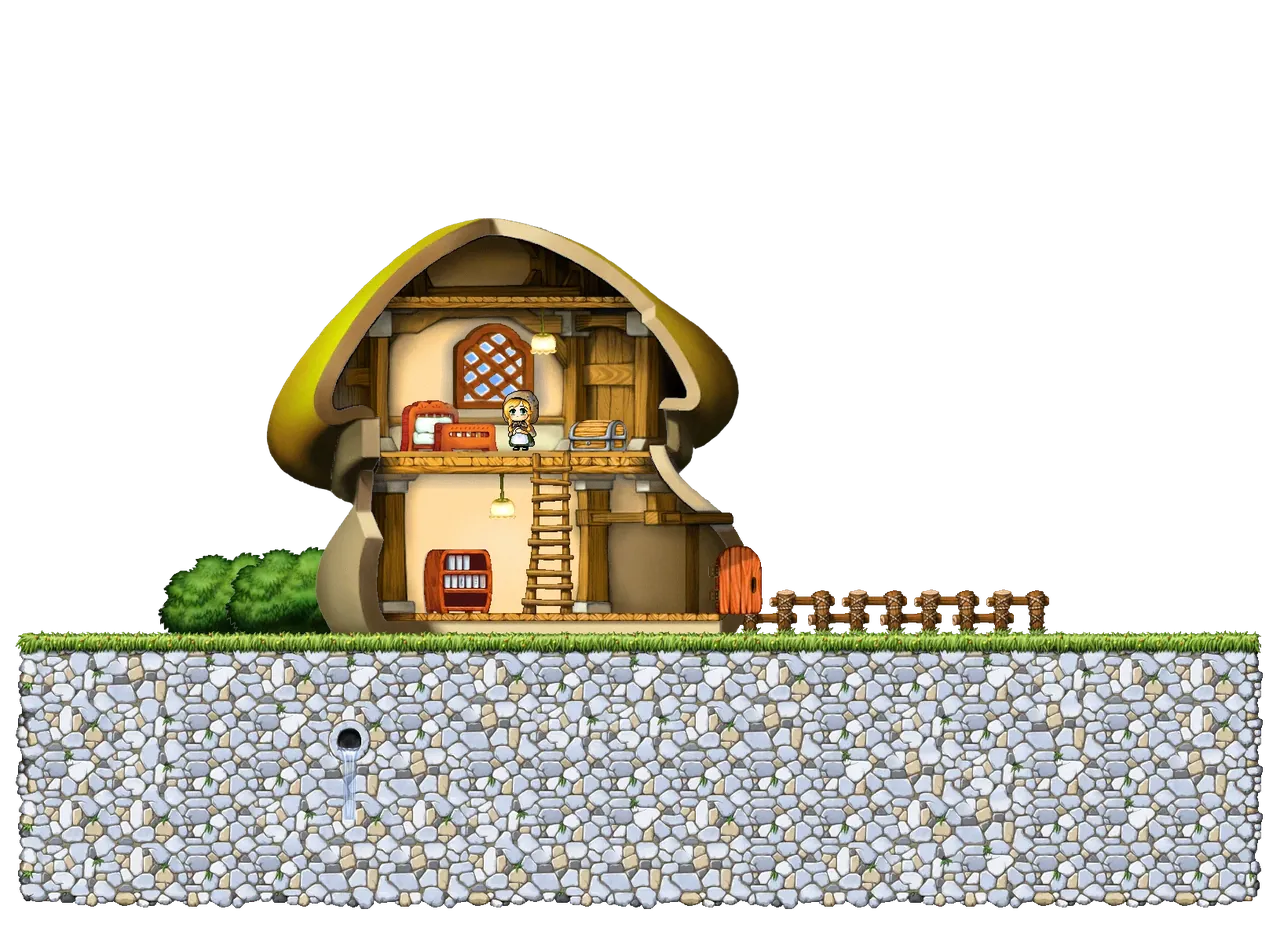 Henesys Townstreet in MapleStory Classic World: full map from the game client