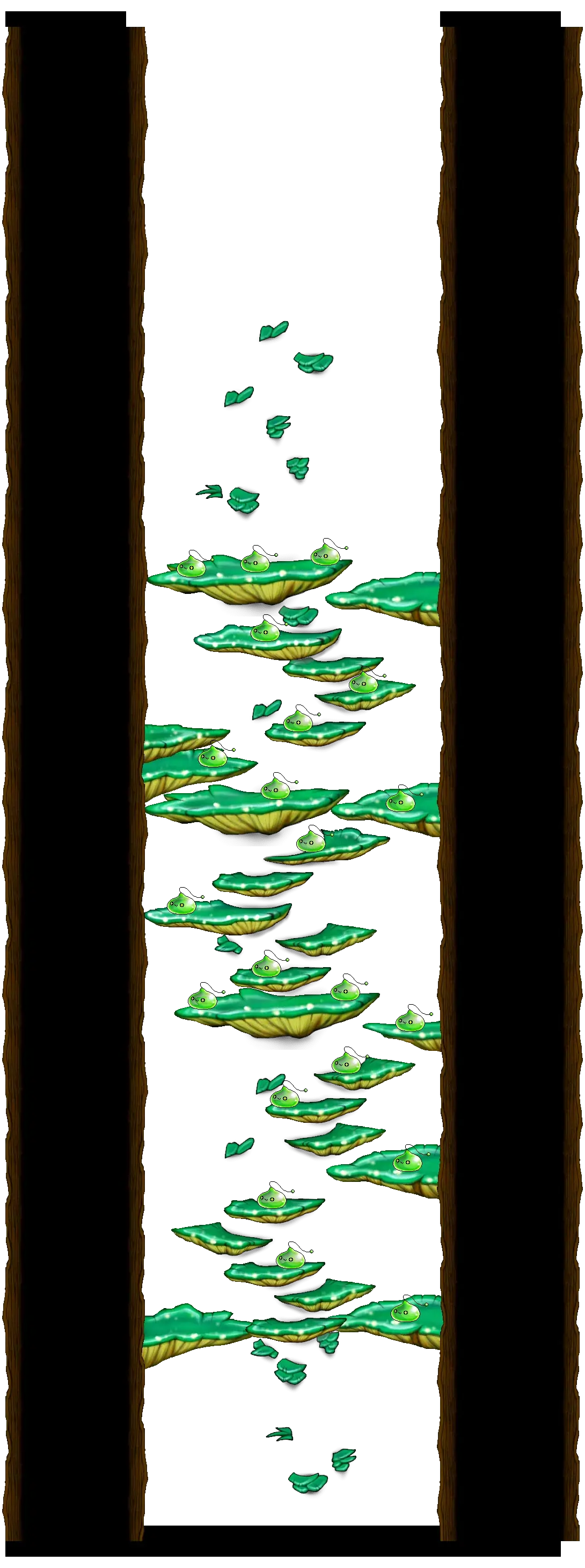 Dungeon, Southern Forest I in MapleStory Classic World: full map with platforms, ropes and monster spawns