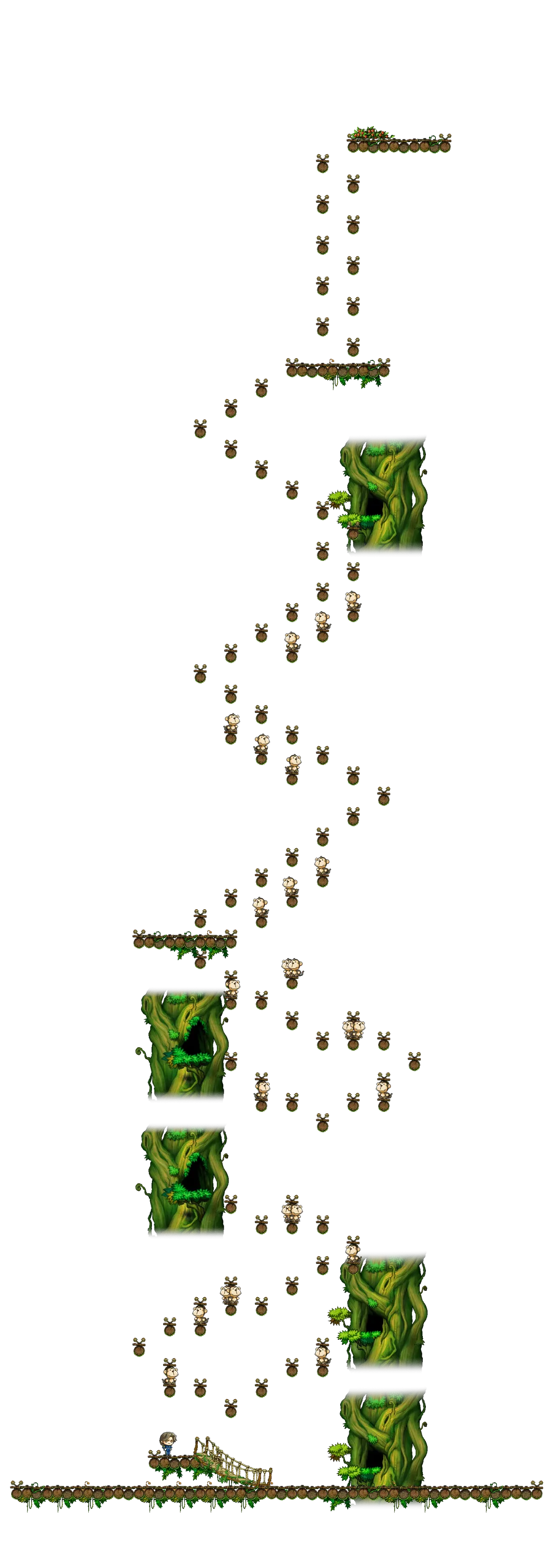 The Forest of Patience <Step 5> in MapleStory Classic World: full map from the game client