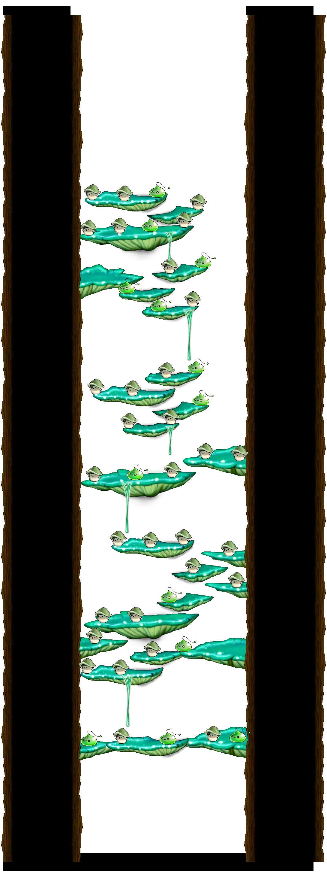 Tree Dungeon, Forest Up North IV in MapleStory Classic World: full map with platforms, ropes and monster spawns