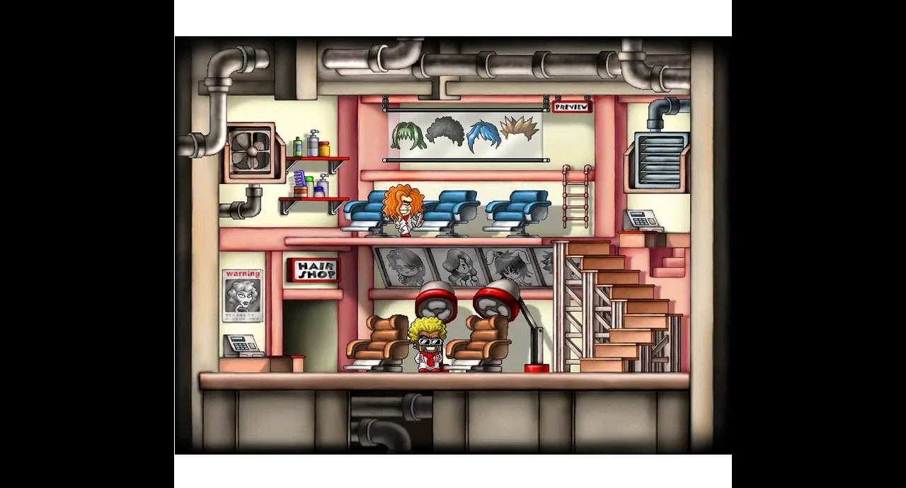 Kerning City Hair Salon in MapleStory Classic World: full map from the game client