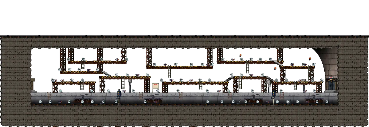 Line 1 <Area 2> in MapleStory Classic World: full map with platforms, ropes and monster spawns