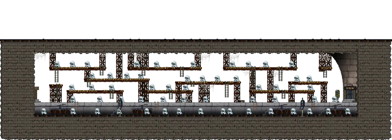 Line 1 <Area 4> in MapleStory Classic World: full map with platforms, ropes and monster spawns