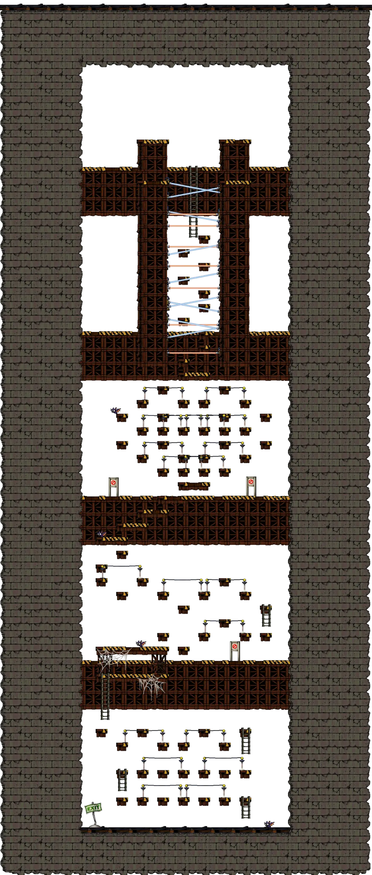 B3 <Area 1> in MapleStory Classic World: full map with platforms, ropes and monster spawns