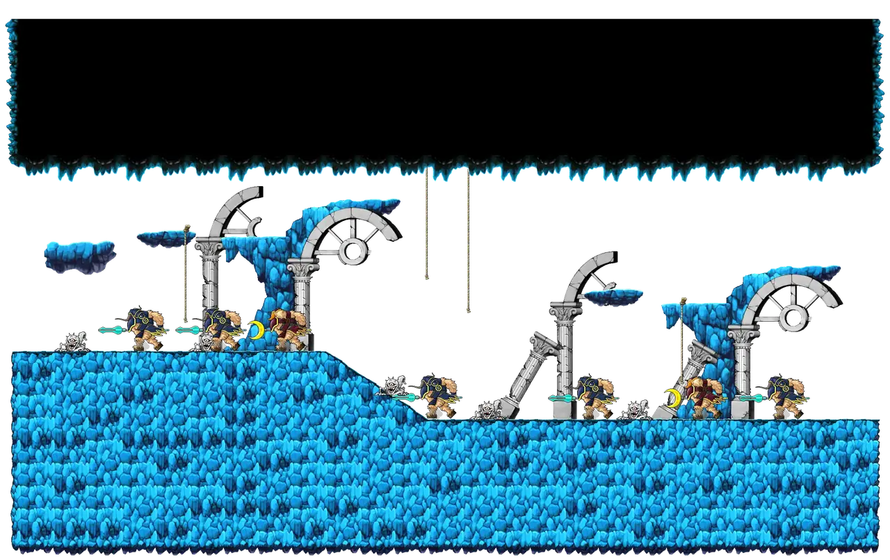 Sanctuary Entrance IV in MapleStory Classic World: full map with platforms, ropes and monster spawns